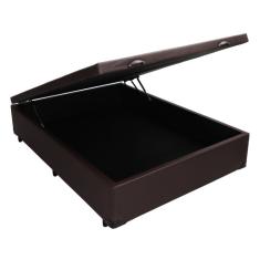 Base para Cama Box Casal Érica com Baú Tabaco