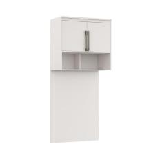 Módulo Aéreo para Cama de Solteiro com Painel Belmax Branco