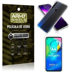 Capinha+Película De Vidro Blindada Moto G8 Power-Armyshield