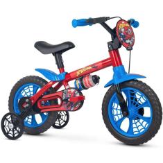 Bicicleta Spider Man Aro 12 Infantil Nathor