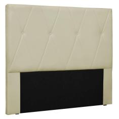 Cabeceira Estofada Cama Box Casal Queen Size 160cm Bege