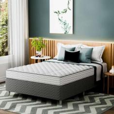Cama Box Com Colchão Viúva Howie Espuma D33 (17x128x188) Bran