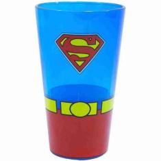 Copo Vidro Superman 450Ml - Liga Da Justiça - Dc Comics
