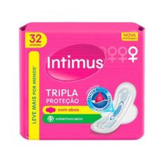 Absorvente Intimus Gel Tripla Proteção Seca - com Abas 32 unidades