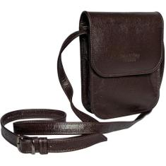 Bolsa Capanga Transversal Carteiro Masculina de Couro - Kenia e Katia,