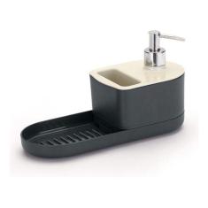 Dispenser Para Detergente Bucha E Sabão 3 Em 1 Arthi , Preto