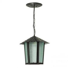 Pendente Colonial Sextavado Vidro Pontilhado Blumenau