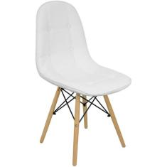 Cadeira Charles Eames Botonê Eiffel Wood Estofada Couro - Lianto Decor