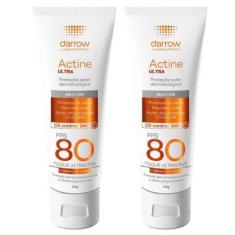 Darrow Actine Ultra Kit com 2 Unidades – Protetor Solar Facial FPS80 – 40g Kit-Unissex