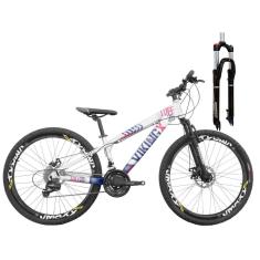 Bicicleta Aro 26 VikingX Tuff25 24v Freio Hidráulico Trava-Unissex