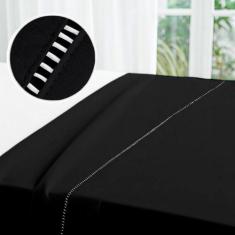 Lençol Casal Avulso de Cima com Ponto Palito Percal 180 Fios - RAFALOR