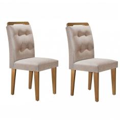 Conjunto com 02 Cadeiras Carol Rufato