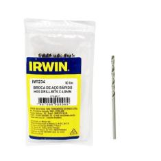 10 Broca Irwin Aço Rapido 4.0mm Metal Iw1234 Profissional