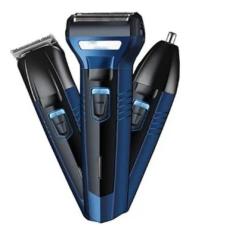 Maquina De Cortar Cabelo Profissional Kemei Design 3 Em 1 Km-6331