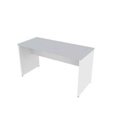 Mesa de Escritório Corp 25mm 80 cm Bramov Móveis Branco/cinza Cristal