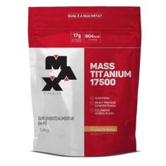 Mass Titanium Hipercalórico 1,4Kg - Max Titanium - Massa Muscular E Ga
