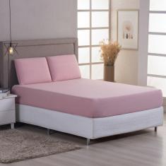 Jogo de Lençol Casal 3 peças 100% Algodão Malha Penteada