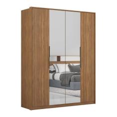 Guarda-roupas Casal Com Espelhos 4 Portas Multimóveis Cr35233 Amêndola Amêndola