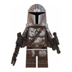 Boneco Platinum Mandalorian Blocos De Montar Star Wars