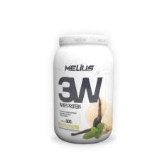 WHEY PROTEIN 3W - POTE 900g - MELIUS NUTRITION, Baunilha