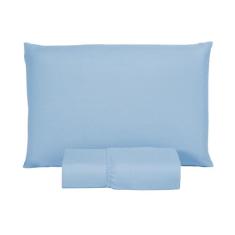 Roupa de Cama Solteiro 400 Fios 2 peças Hotel Pousada Macio Acetinado 