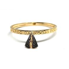 Anel de ouro 18k N S Aparecida - Elegancy Joias, 25