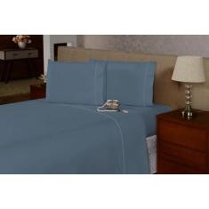 Lençol Viúvo c/ Elástico na Volta Toda Percal Flex 400 Fios Toque Acet