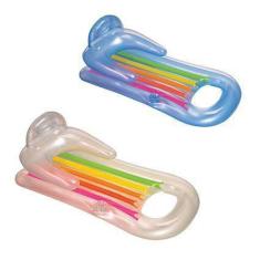 Colchão Inflável king Cool c/ Porta Copos - Intex, Transparente