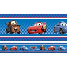 Kit 10 Faixas Adesivo Papel Parede Infantil Carros Mcqueen - Artetik D