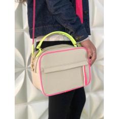 Bolsa Feminina  Maleta Transversal Tira Colo De Ombro Colorida Fashion