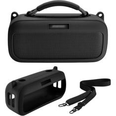 AZTOPA Capa para alto-falante Bose Soundlink Max, capa protetora de silicone compatível com alto-falante Bluetooth portátil Bose Soundlink Max