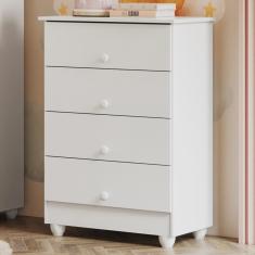 Cômoda de Bebê 100% mdf 4 Gavetas Soft Life