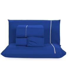 Jogo de Lençol Queen Micropercal Elegante 200 Fios Ponto Palito 4 Peça