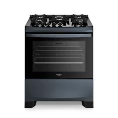 Fogão Dako 5 Bocas Supreme Timer Glass Titanium Bivolt