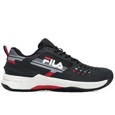 Tênis Fila Axilus Ace 2.0 Clay Preto Branco e Vermelho-40