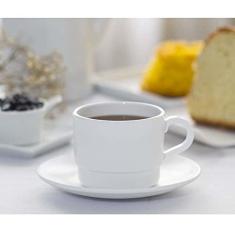 Xícara Para Chá 250ml Branca em Plástico Não Quebra Linha Profissional Cook