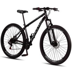 Bicicleta Aro 29 Aço Carbono Highlevel Freios a Disco Suspensão Diante