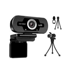 Webookers WB, Webcam USB Full HD 1080P WB com Microfone Ângulo 110° e Tripé