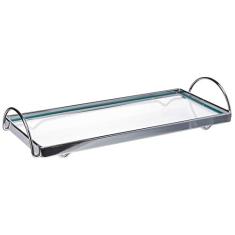 Suporte Multiuso para Bancada com Vidro Bel Giorno, 32 x 13 x 6 cm, Aço Inox, Brinox