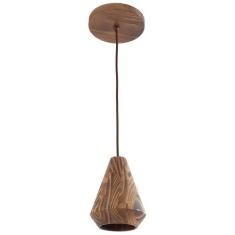 PENDENTE GARABE PEQUENO 1E27 RETRO CONICO MADELUSTRE