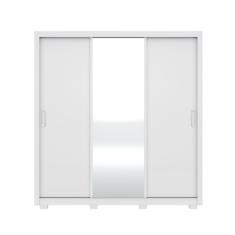 Roupeiro Casal 3 Portas Residence c/ Pés 32230PE Branco Demóbile - LBMSHOP