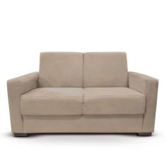 Sofá Estofado 2 Lugares Sala Estar Recepção Natália Suede