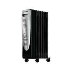 Aquecedor a Óleo Mondial A-06 Portátil, Preto e Prata, 110V