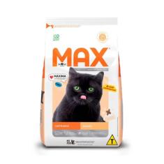 Ração Max para Gatos Adultos Castrados Sabor Salmão, 3kg