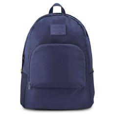 Mochila Dobrável Para Viagem Estampa Lisa Jacki Design Azul