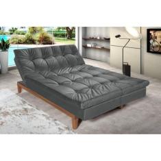 Sofá Cama 3 Lugares 5 Posições Versátil Madero Espresso Móveis