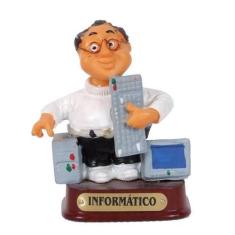 Boneco Profissional informática Miniatura Decoração 8cm  - Zona Livre
