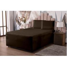 Roupa de Cama para Box Conjugado de Casal Lençol com Elástico e Fronha