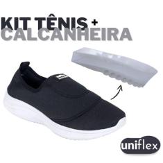Kit Tênis Meia Ortopédico Calce Fácil Casual + Calcanheira Anti Impact