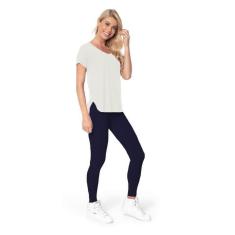 Blusa Trinys Longa Atrás Viscose F-13776 Feminina-Feminino